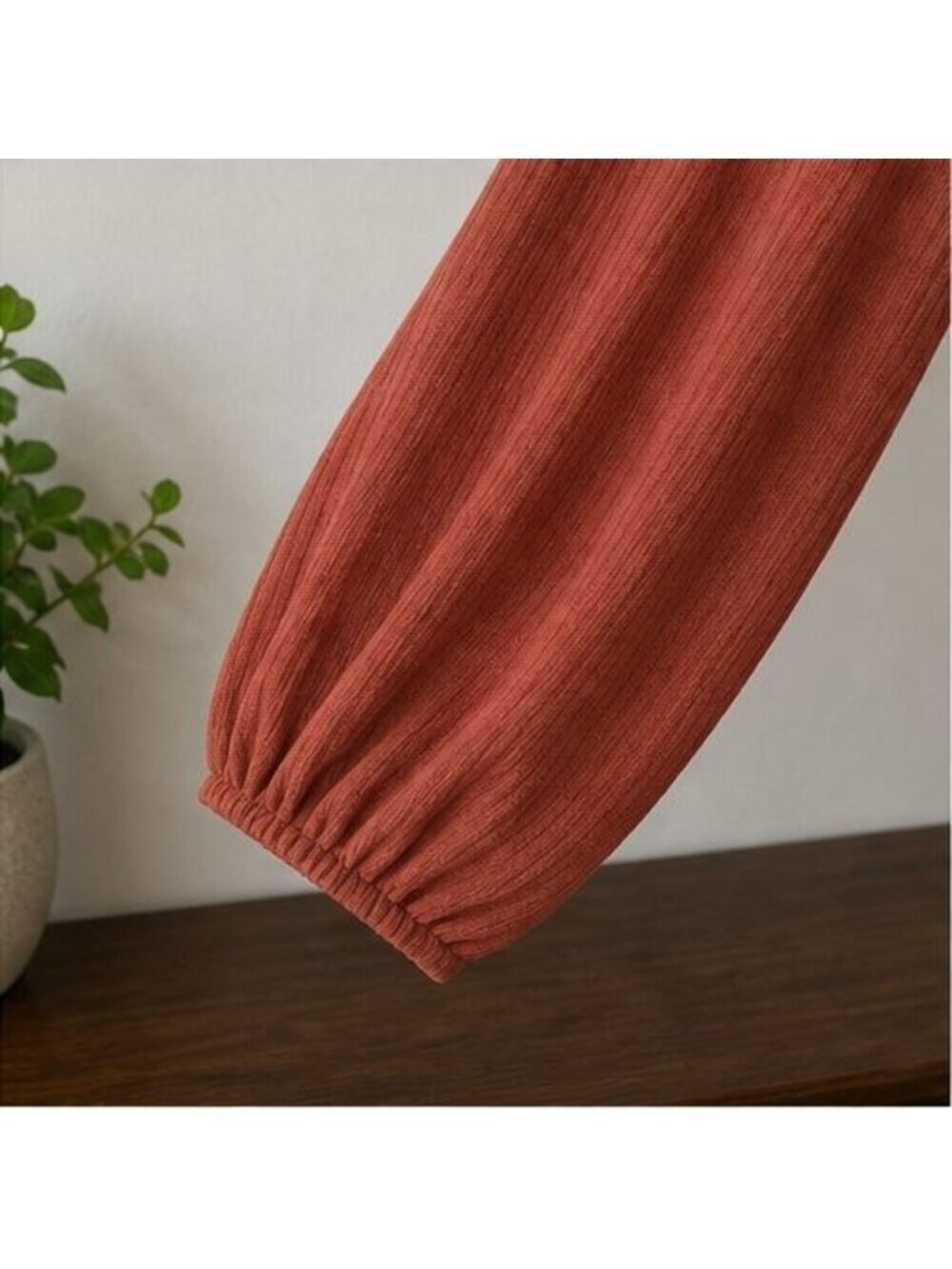 Rust Ruffle Blouse - Picture 5 of 6